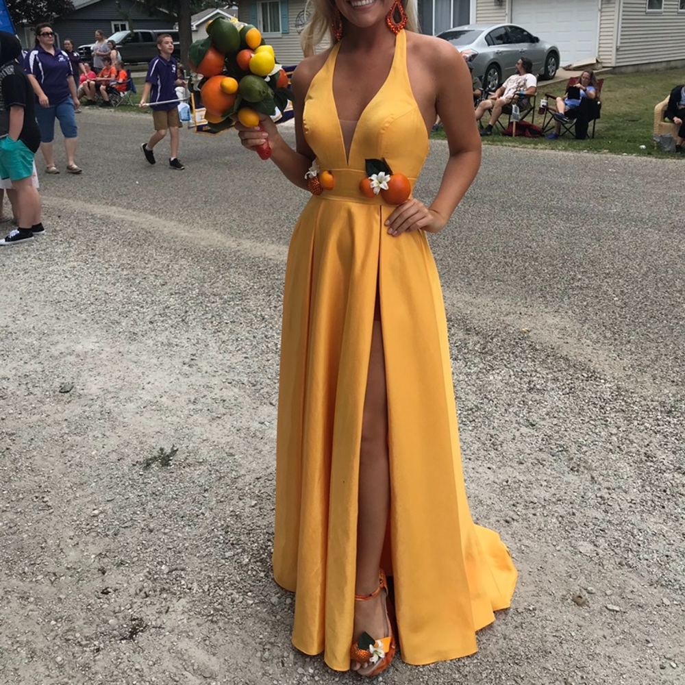 Golden Yellow Citrus Gown